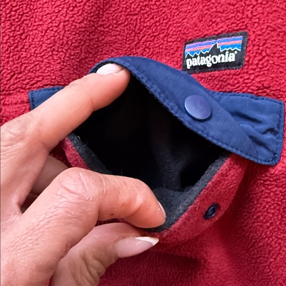 Patagonia 🌲 Synchilla Fleece Pullover with Navy Trim size large - Picture 3 of 12